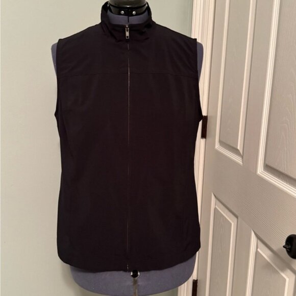 Chicos Black Sleeveless Zip-Up Vest Sz 2 - Picture 1 of 6